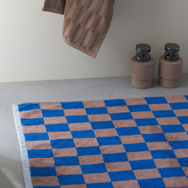 RETRO bath mat, Cobalt