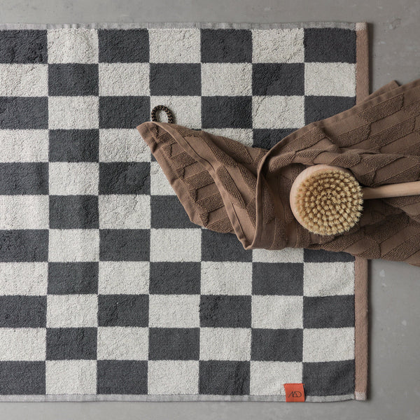 RETRO bath mat, Dark grey