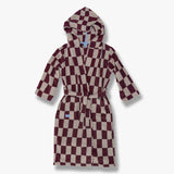 RETRO bath robe, Wine