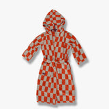RETRO bath robe, Dark orange
