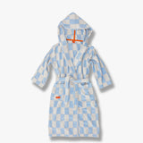 RETRO bath robe, Light blue
