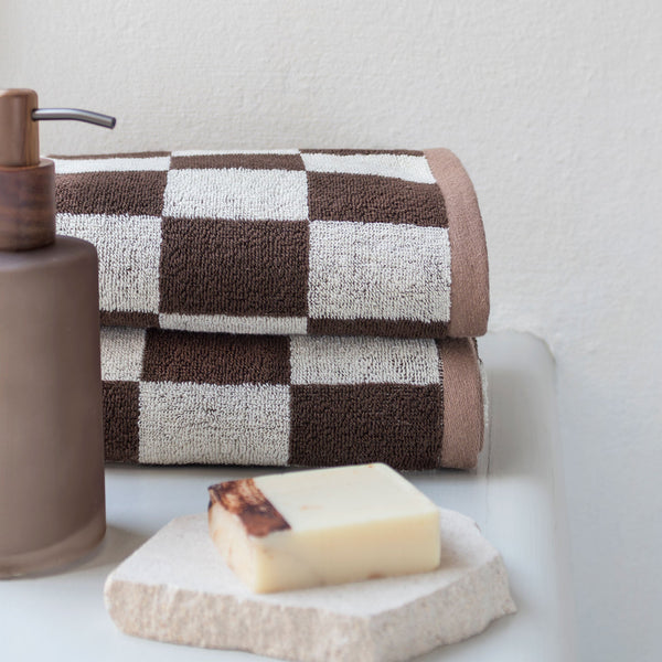 RETRO towel, Chocolate