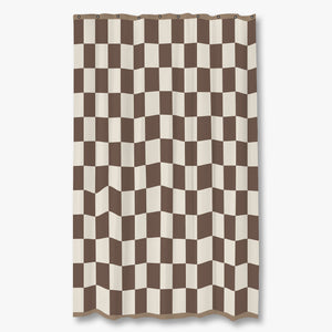 RETRO badeforhæng, Brown