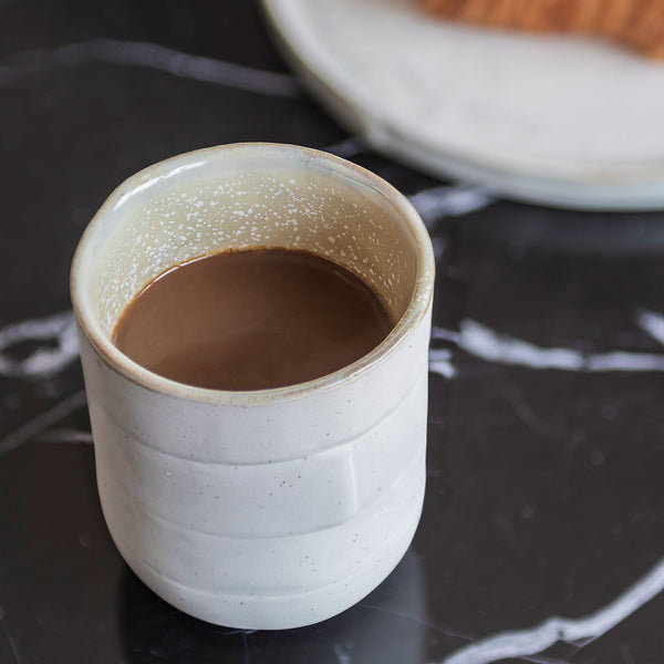 SAND GRAIN mug, 30 cl., Straw, 2-pack