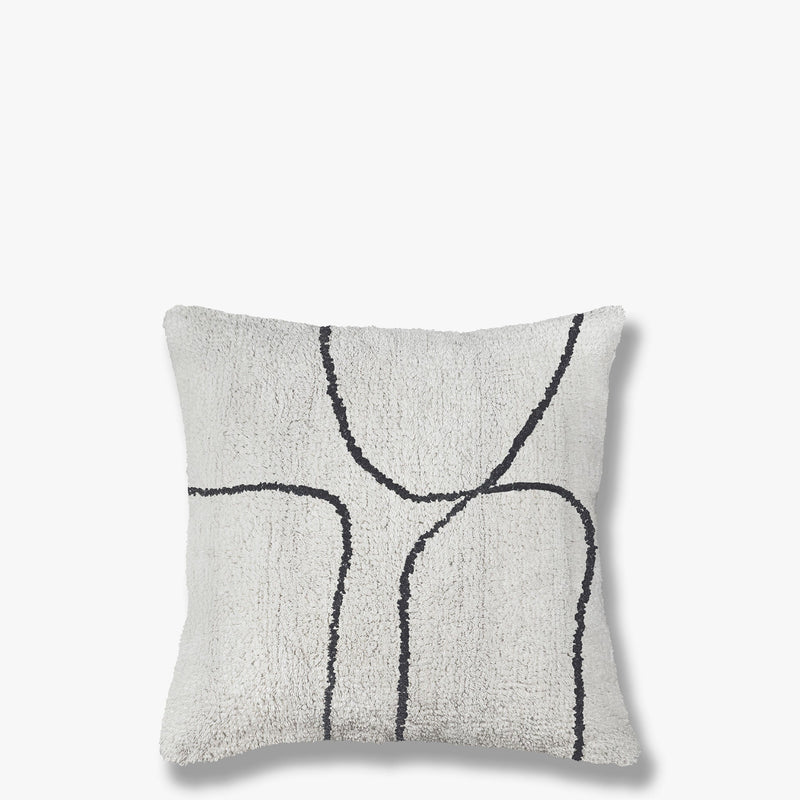 SHADOW tufted cushion cover, Off-White