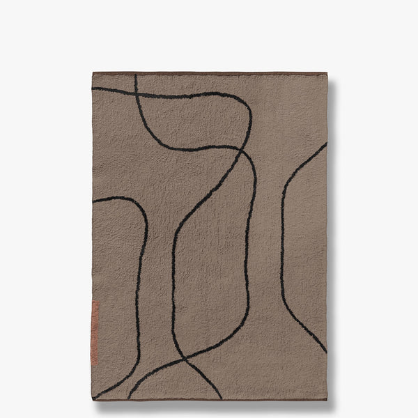 SHADOW rug, large, Brown