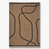 SHADOW throw, Latte / Black