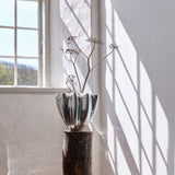 SHELL vase, large, Chrome