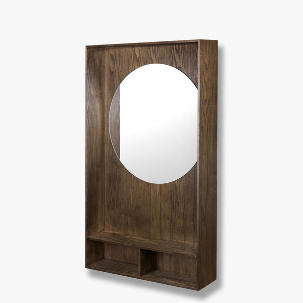 SHOW-ME mirror shelf, Large, Dark Oiled