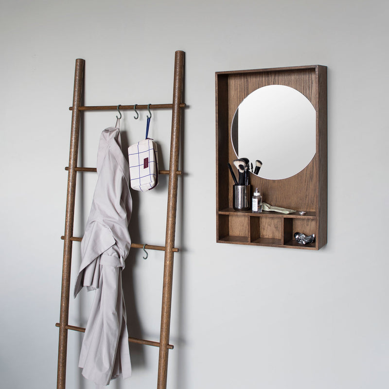 SHOW-ME mirror shelf, small, Dark Oiled