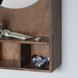 SHOW-ME mirror shelf, small, Dark Oiled