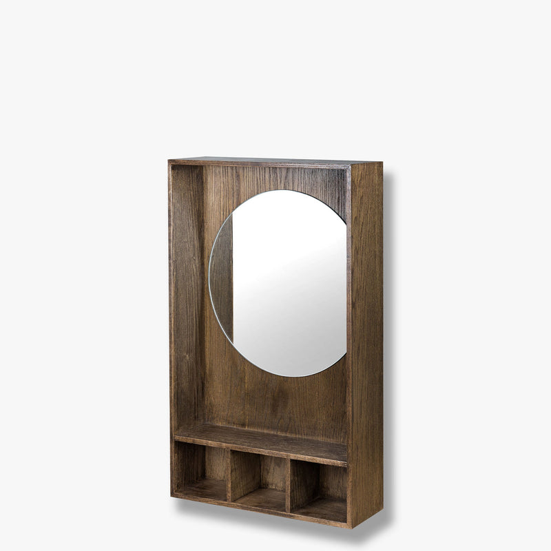 SHOW-ME mirror shelf, small, Dark Oiled