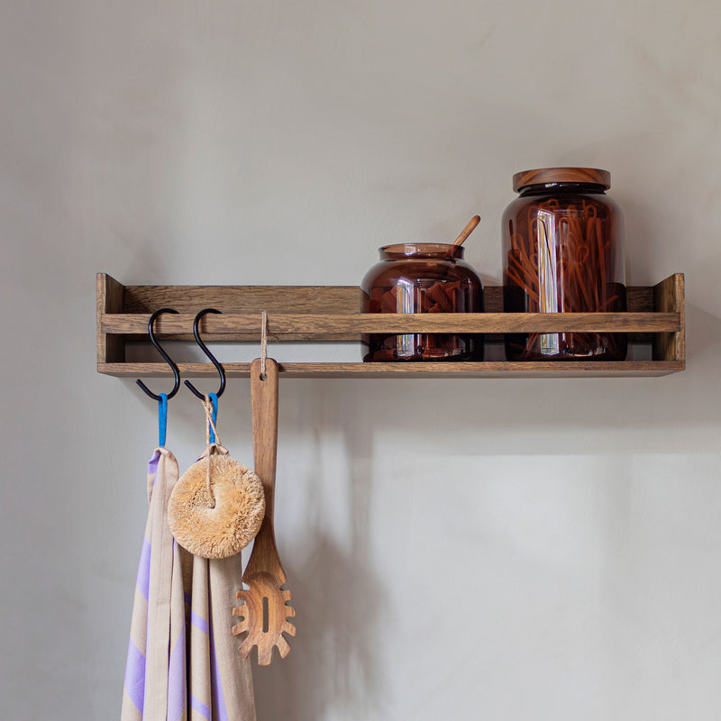 SHOWCASE shelf, Dark oiled