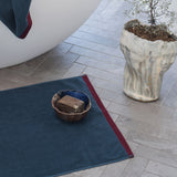 SOFT bath mat, Midnight blue / Light grey