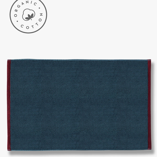 SOFT bath mat, Midnight blue / Light grey