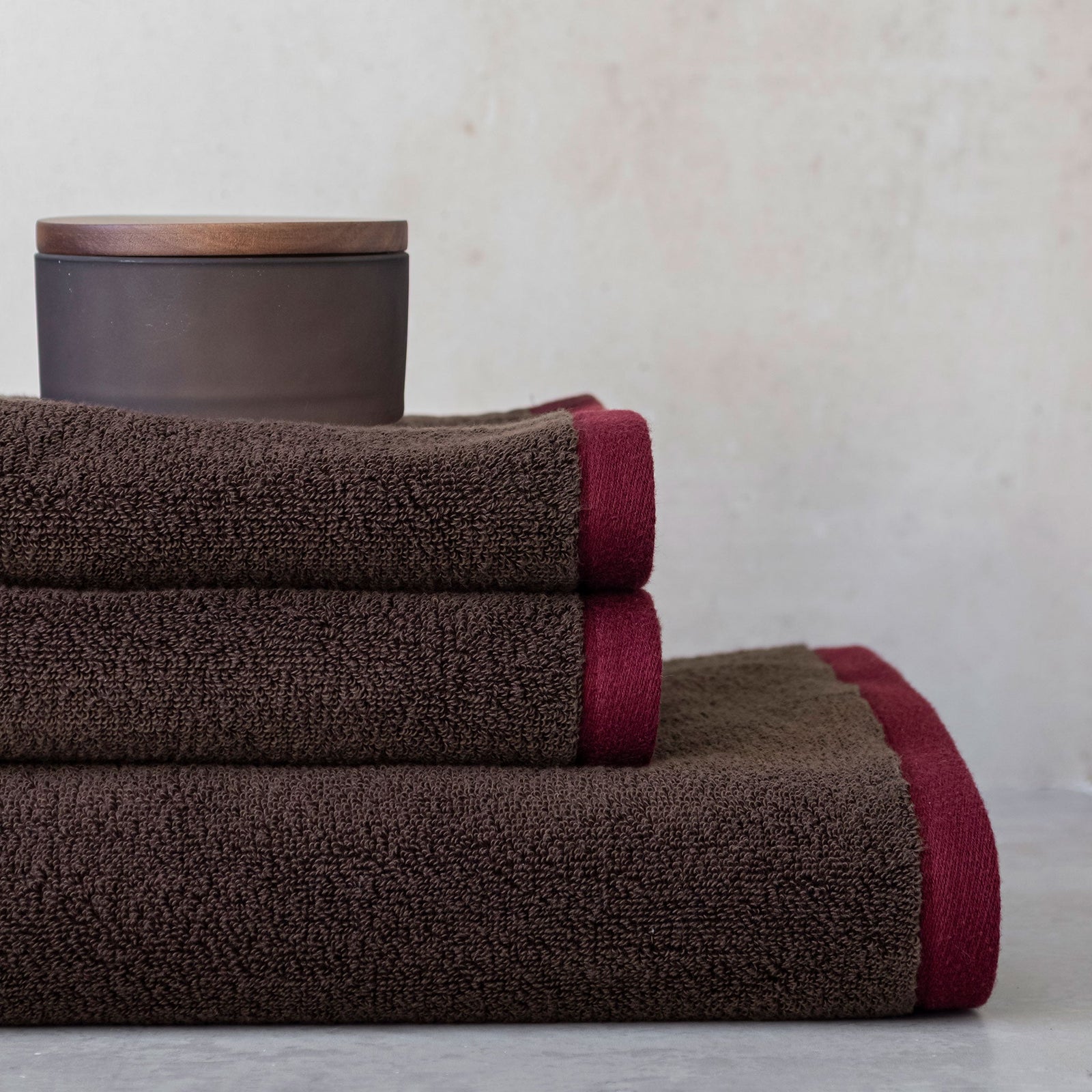 TOV トーヴPETAL M brown SOFT Towel, Brown and Sand | Cotton Towel | Mette Ditmer – Mette