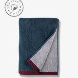 SOFT håndklæde,  Midnight Blue / Light Grey