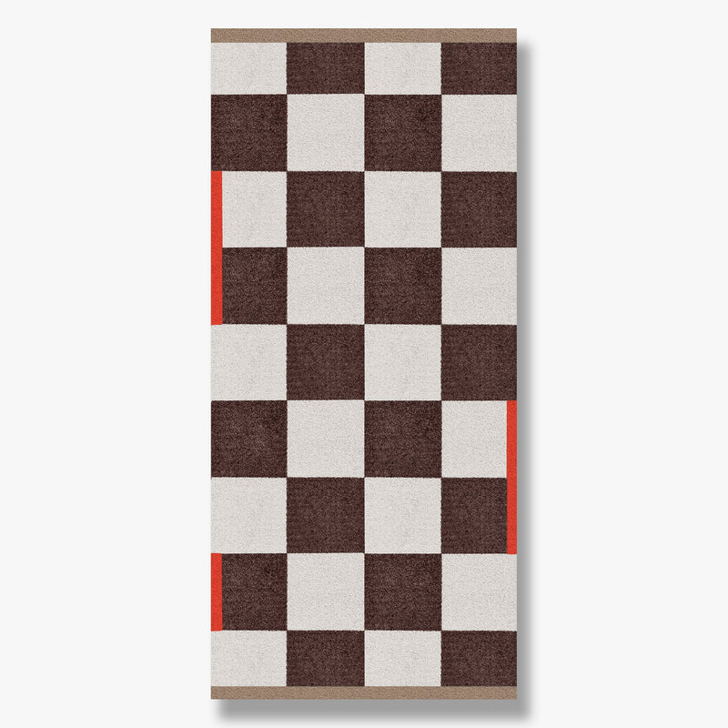 SQUARE all-round mat, large, Brown
