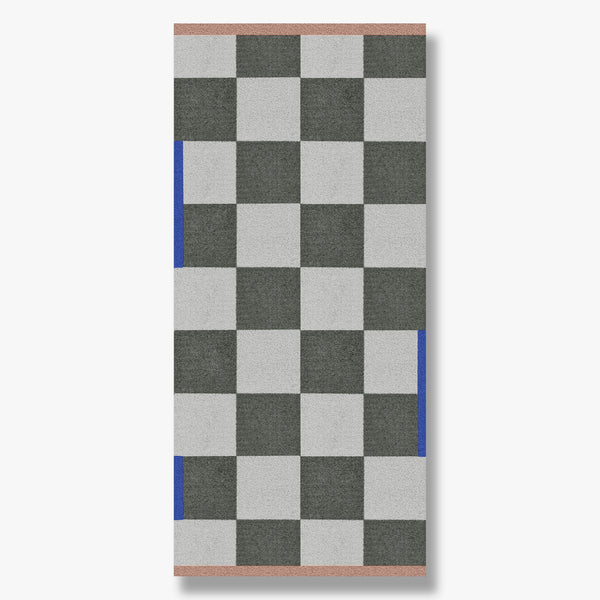 SQUARE all-round mat, large, Dark olive