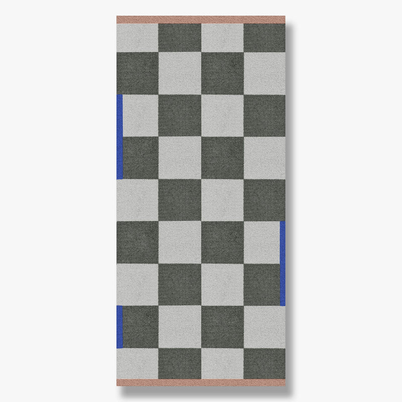 SQUARE all-round mat, large, Dark olive
