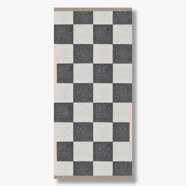 SQUARE all-round mat, large, dark grey