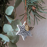 STAR ornaments, Black, 3-pack