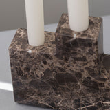 STEP trio candleholder, Brown