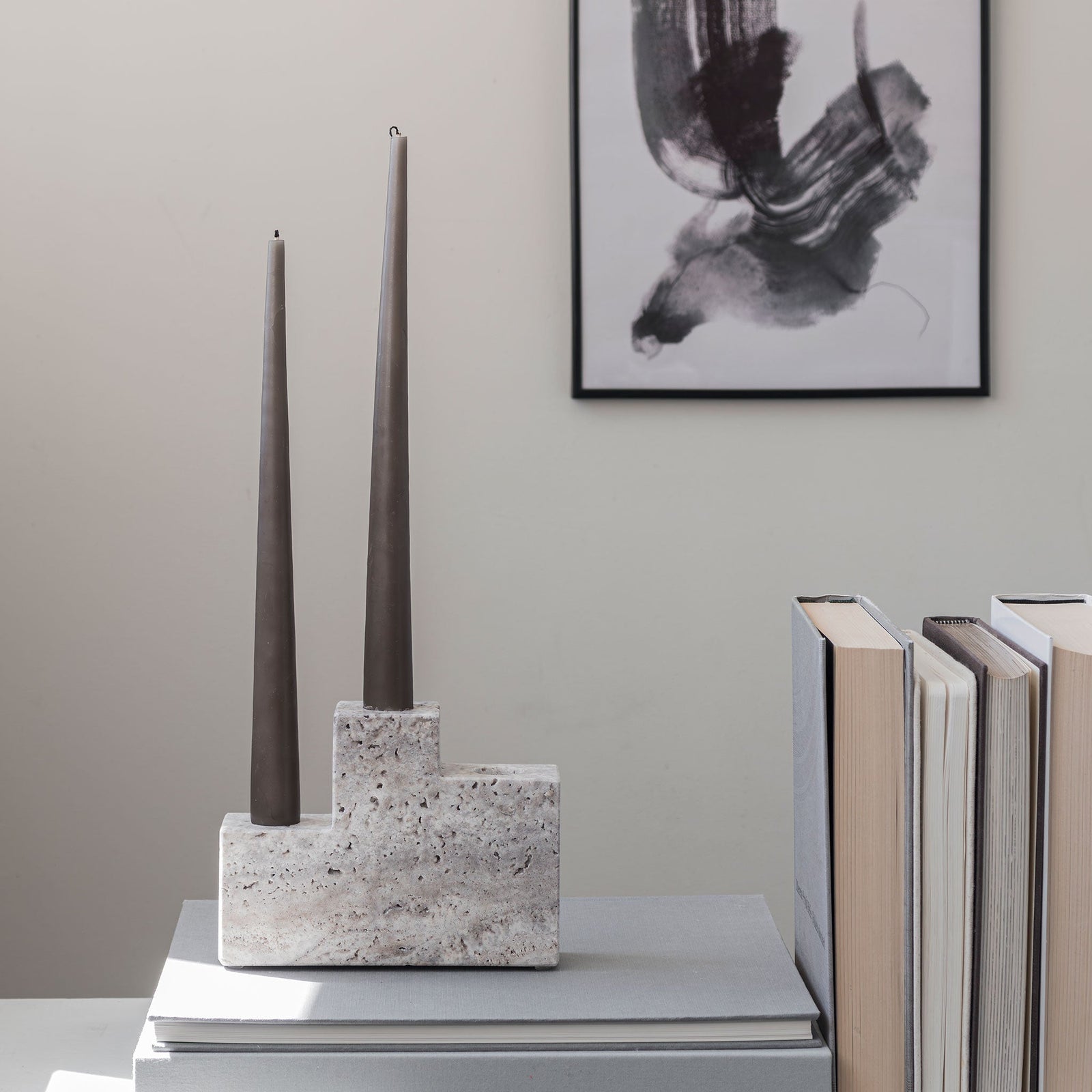 STEP trio candleholder, Chalk – Mette Ditmer - International