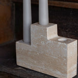 STEP trio candleholder, Linen