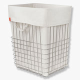 STORE-IT basket with canvas bag, large, Chrome