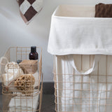 STORE-IT basket with canvas bag, large, Sand