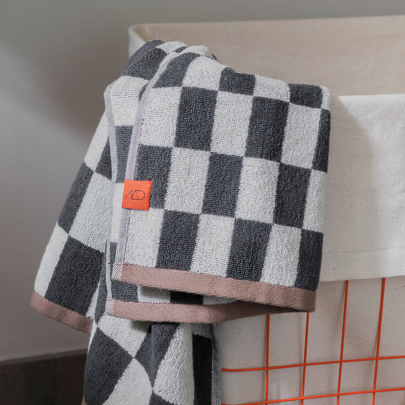 RETRO towel, Dark grey