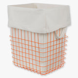 STORE-IT basket with canvas bag, large, Orange