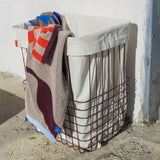 STORE-IT basket with canvas bag, large, Wine