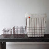 STORE-IT basket with canvas bag, large, Wine