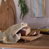 STRIPES viskestykke, 2-pak, Light blue