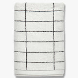 TILE STONE Towel, Black/off-white