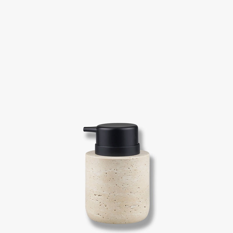 TRAVERTINE dispenser, low, Linen