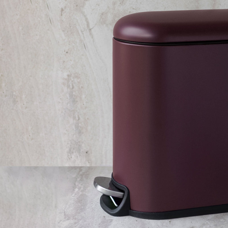 MINI-WALTHER pedal bin, 5l., Wine