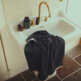 SOFT towel, Dark grey / Light grey