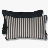 ATELIER Cushion, Black stripe / Dark grey