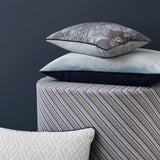 ATELIER Cushion, hydrangea/light blue