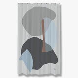 GALLERY Shower curtain, light grey