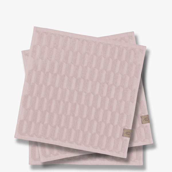 GEO Fingertip towel, powder rose, 3-pack