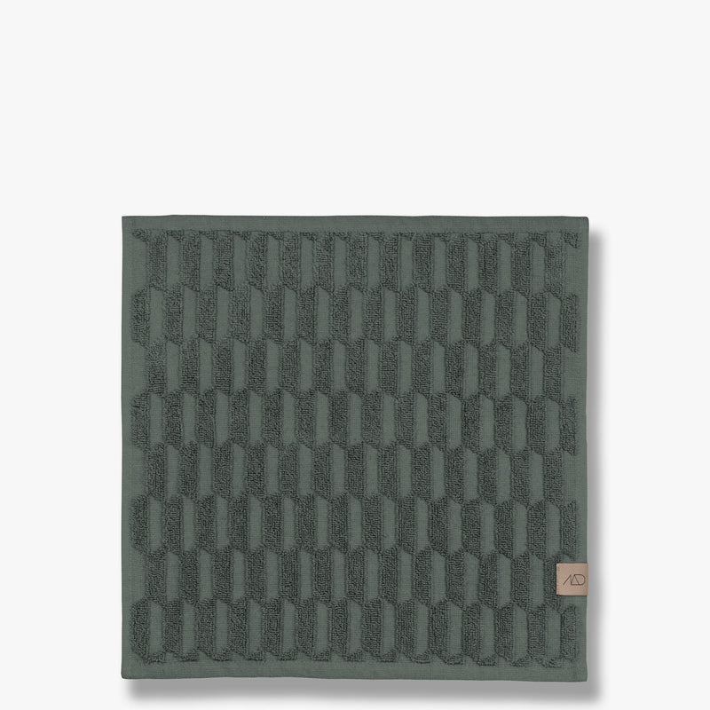 GEO Fingertip towel, pine green, 3-pack