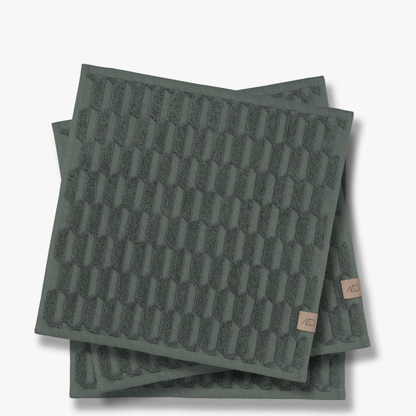 Linen Kitchen Towel - Black Checkered - Olive + Rose