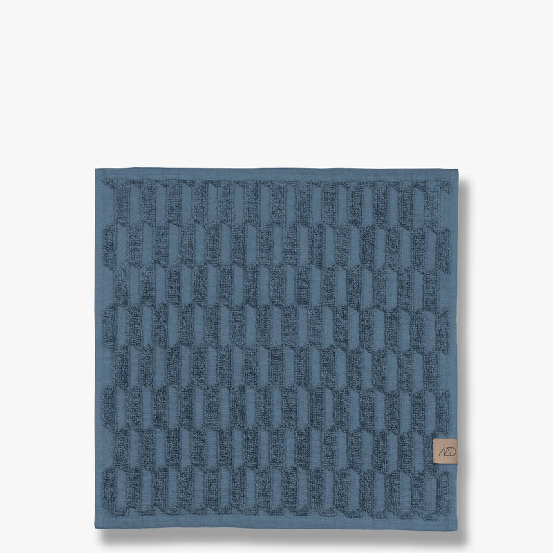 GEO Fingertip towel, slate blue, 3-pack