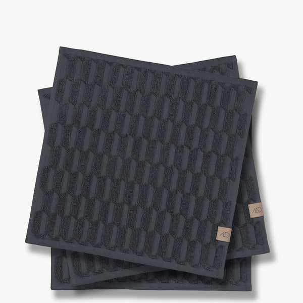 Mette Ditmer Denmark - Geo Towel - Black - Hand Towel