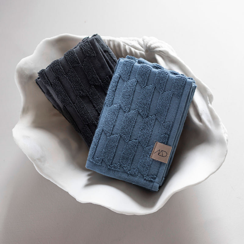 GEO Fingertip towel, anthracite, 3-pack