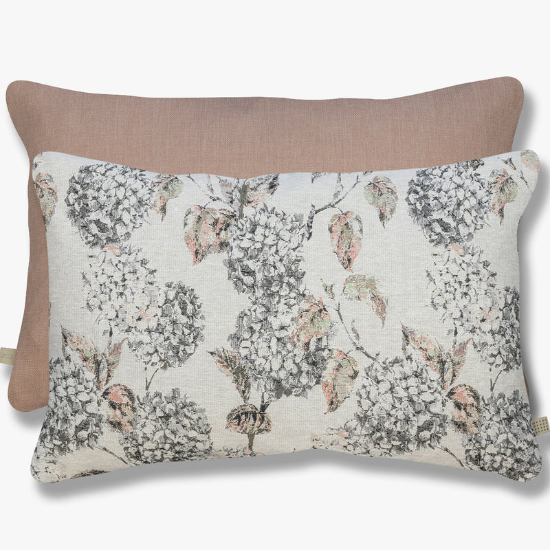 HYDRANGEA cushion, off-white/Peach